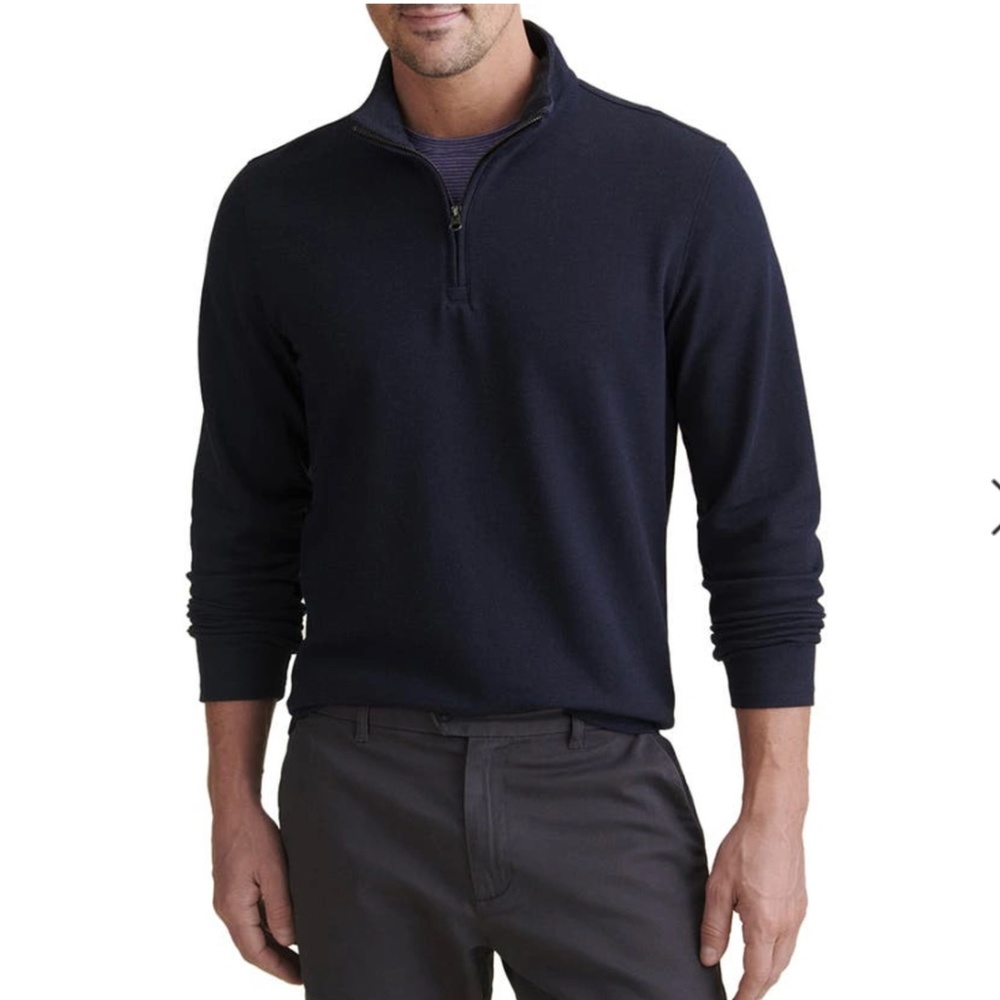 ZACHARY PRELL: Joe Quarter Zip Pullover In Black (NWT)